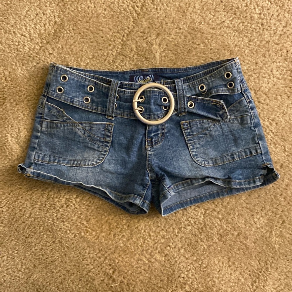 Y2K angel jeans shorts